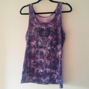 Tye-Dye Purple Top